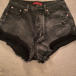 Black jean shorts from Isabelle’s Cabinet. Never worn and in great condition!